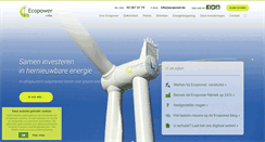 Desktop Screenshot of ecopower.be