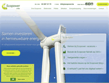 Tablet Screenshot of ecopower.be